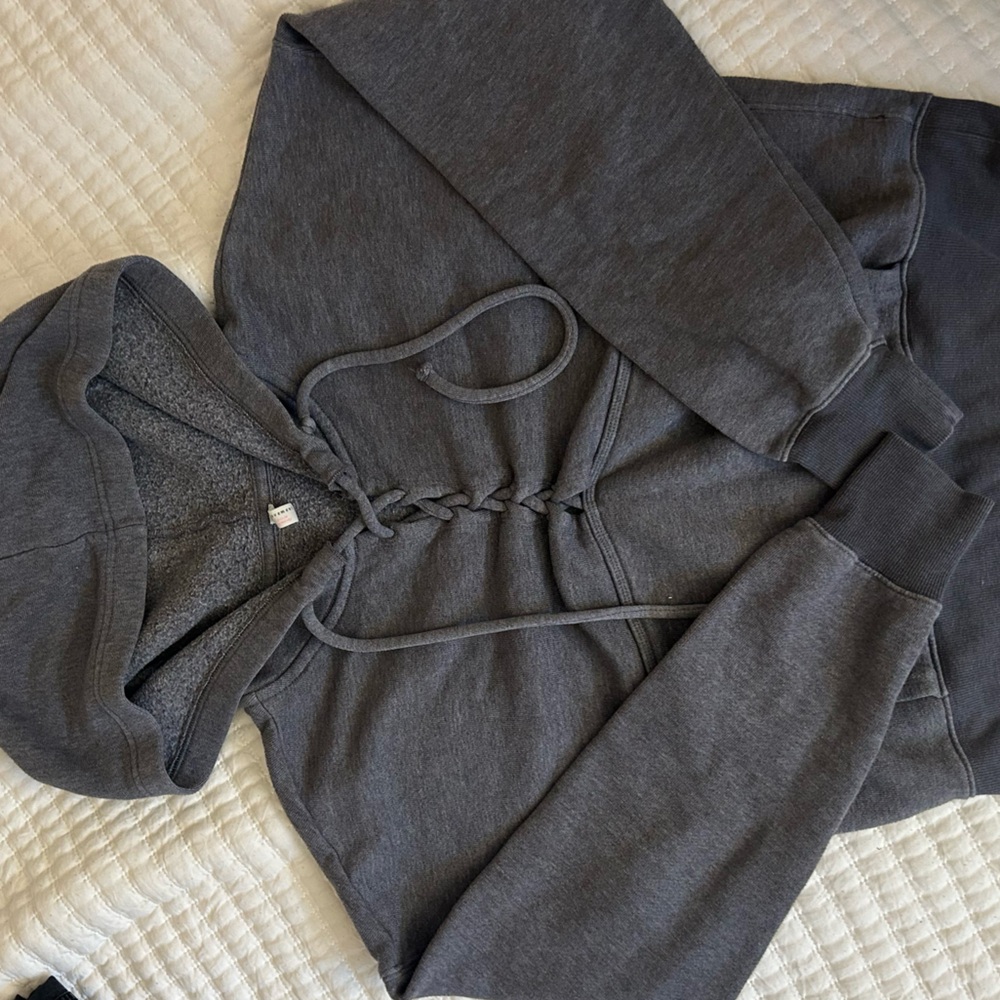Free People Cropped Hoodie